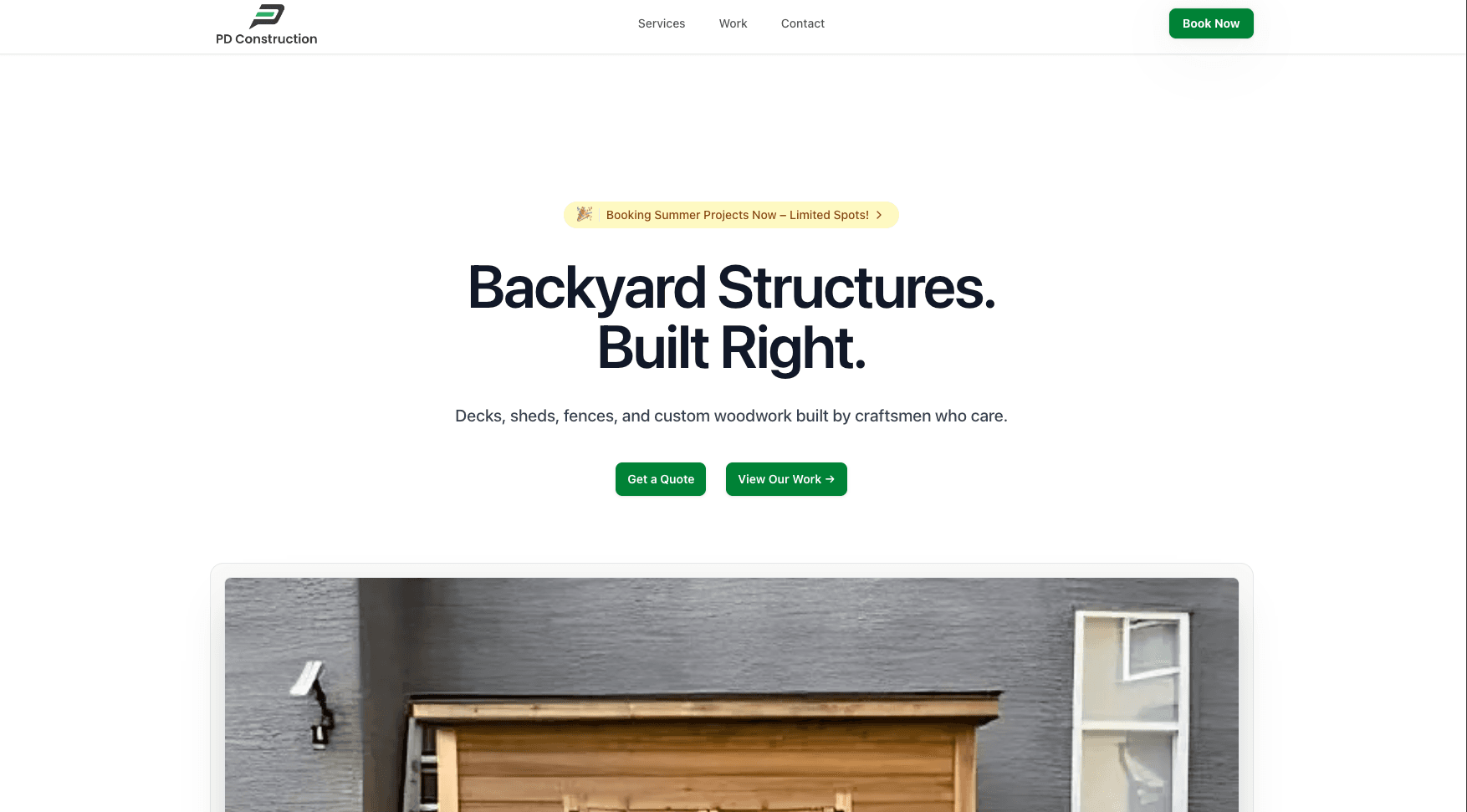 PD Construction project screenshot