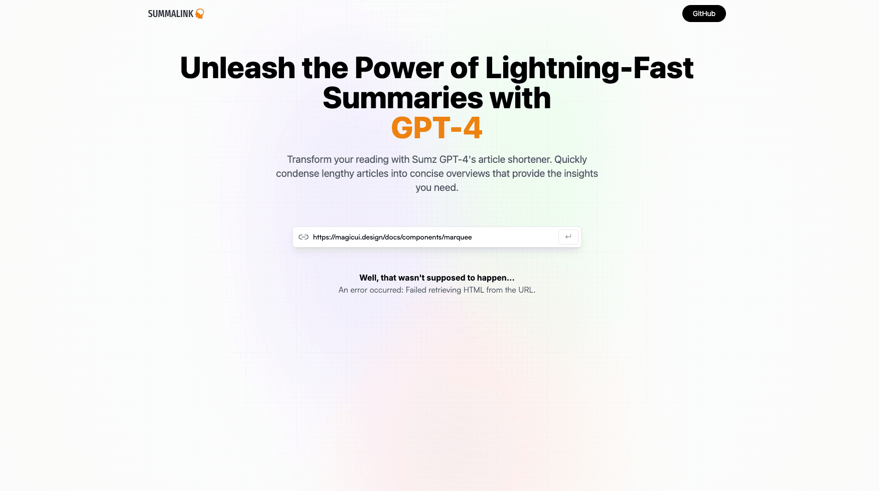 Article Summarizer project screenshot
